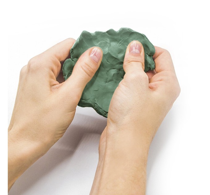 Пластилин скульптурный 0.5 кг, оливковый, мягкий 106514