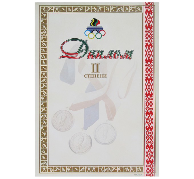 Диплом 2-ой степени спортивный