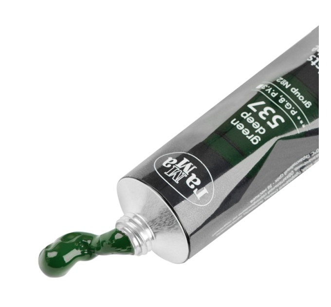 Гуашь художественная 46 мл, зеленая темная, «Старый мастер» 12112046537