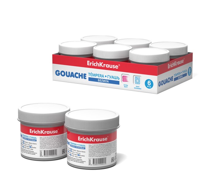 Гуашь художественная, 100 мл, белила цинковые 50542