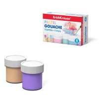 Гуашь 6 цветов/20 мл, пастельная, ErichKrause® Pastel 50540