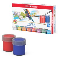 Гуашь 15 цветов/20 мл, ErichKrause® 53408