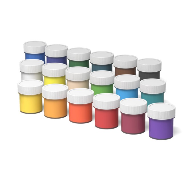 Гуашь 18 цветов/20 мл, ArtBerry® с УФ защитой яркости 53410