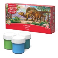 Гуашь 18 цветов/20 мл, ArtBerry® с УФ защитой яркости 53410