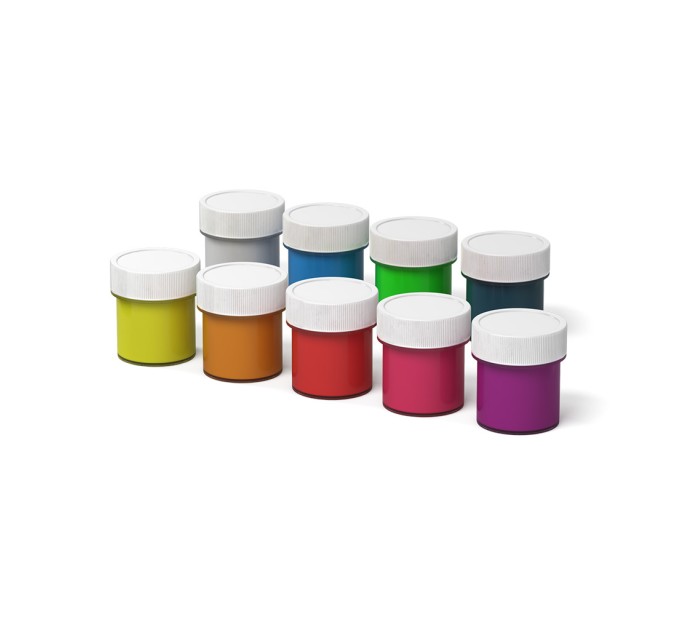 Гуашь 9 цветов/20 мл, неоновая, ErichKrause® Neon 50538