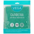 Салфетка для уборки из микрофибры, 30х30, 1 штука, Vega 320872