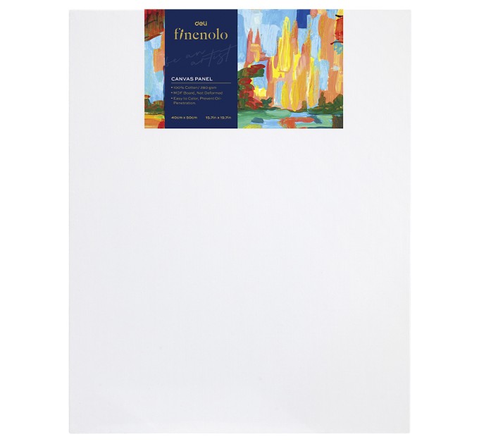 Холст на картоне 40х50, хлопок 100%, 280 г/м², грунтованный С280-6