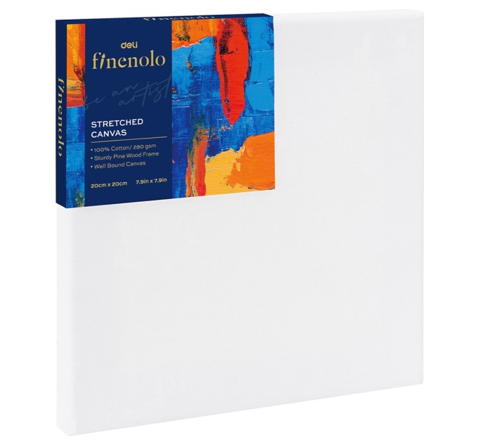 Холст на подрамнике 20х20, 100% хлопок, 280 г/м², грунтованный C279-3