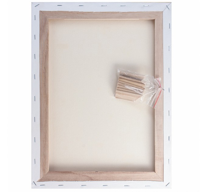 Холст на подрамнике 30x40, 100% хлопок, мелкое зерно, грунтованный 191023