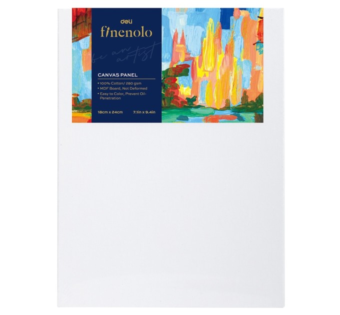 Холст на картоне 18х24, хлопок 100%, 280 г/м², грунтованный С280-1