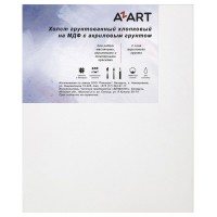 Холст на МДФ, 50х60, хлопок, акриловый грунт, «AZART» AZ115060