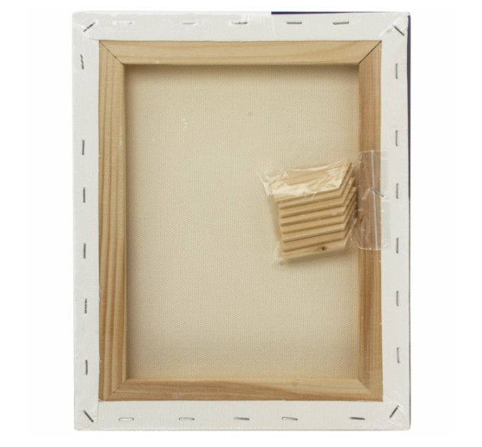 Холст на подрамнике, 24х30, 45% хлопок, 55% лен, среднее зерно, 420 г/м² 190635