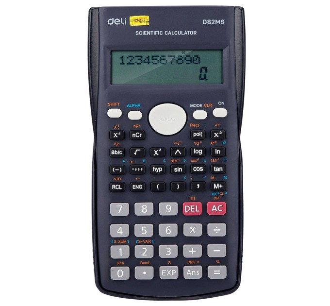 Калькулятор инженерный Deli D82МS