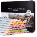 Художественные акварельные карандаши 48 цветов, в металлическом пенале 6523