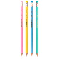 Карандаш HB, с ластиком, COMIKO С011-НВ