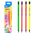 Карандаш HB, с ластиком, пластиковый, NEON U54600