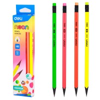 Карандаш HB, с ластиком, пластиковый, NEON U54600