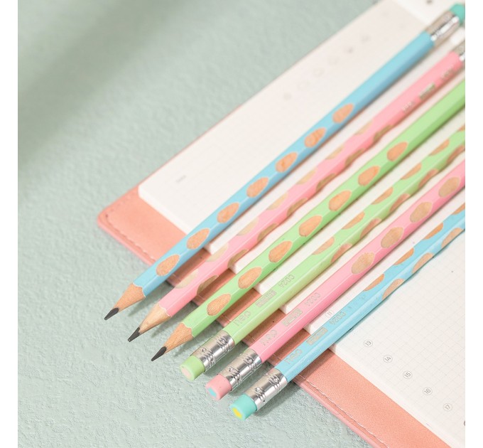 Карандаш с ластиком НВ, JINGOO C024-HB