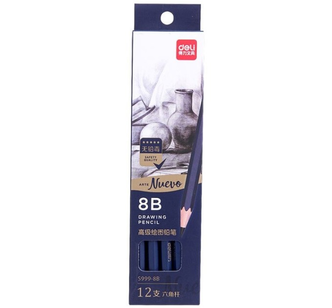 Карандаш 8B, ARTENUEVO S999-8В
