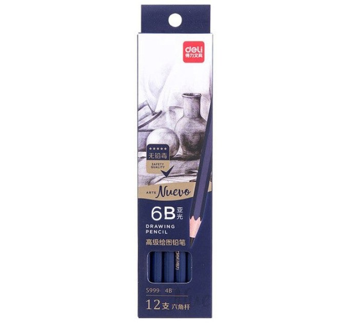 Карандаш 6B, ARTENUEVO S999-6В
