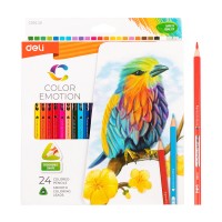 Карандаши Deli «Color Emotion», 24 цвета, треугольные 00220С
