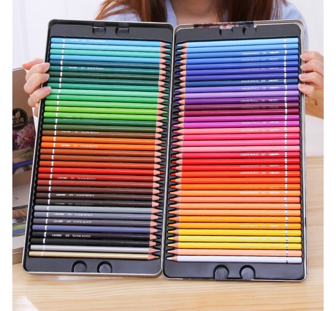 Художественные карандаши 72 цвета, в металлическом пенале 6568