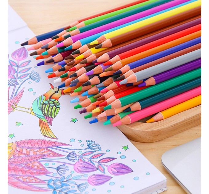 Художественные карандаши 72 цвета, в металлическом пенале 6568