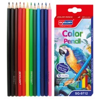 Карандаши Skyglory, 12 цветов, треугольные, пластиковые SG9712
