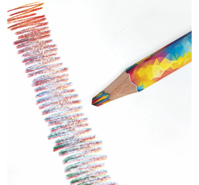 Карандаш утолщенный с многоцветным грифелем, ЮНЛАНДИЯ «Magic» 181789