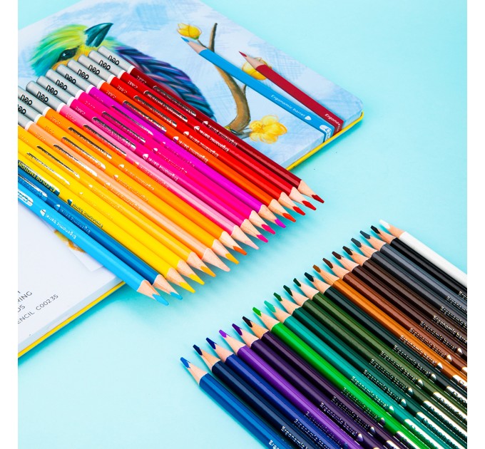 Карандаши Deli «Color Emotion» NEW, 36 цветов, в металлическом пенале С00235new