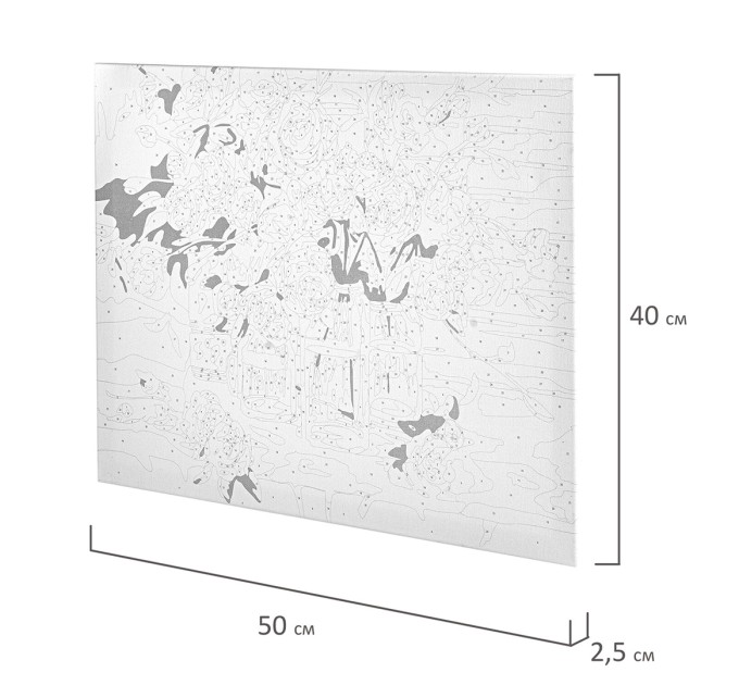 Картина по номерам «Свежесть роз», 40х50 см, холст на подрамнике, 3 кисти 662465