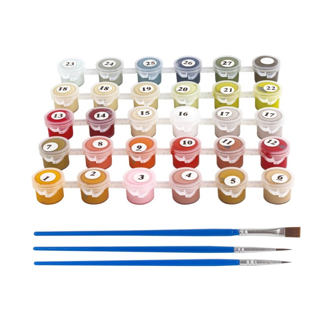 Картина по номерам «Свежесть роз», 40х50 см, холст на подрамнике, 3 кисти 662465