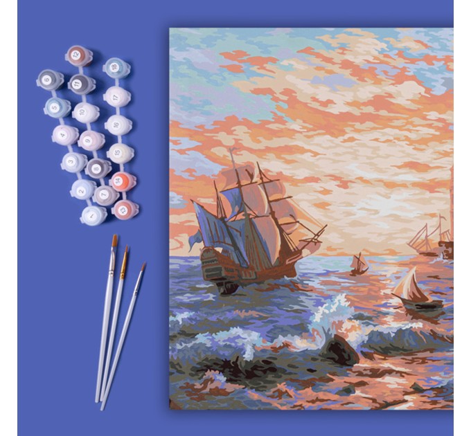 Картина по номерам Фрея «У моря», 40х50 см, холст PNB/R1 №145