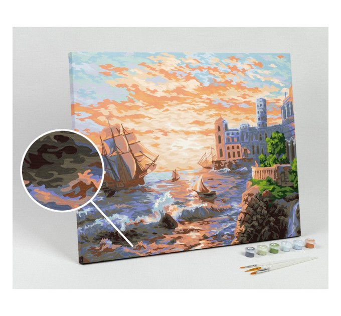 Картина по номерам Фрея «У моря», 40х50 см, холст PNB/R1 №145