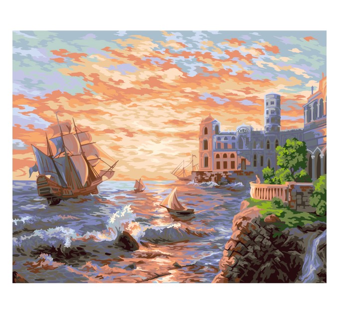 Картина по номерам Фрея «У моря», 40х50 см, холст PNB/R1 №145