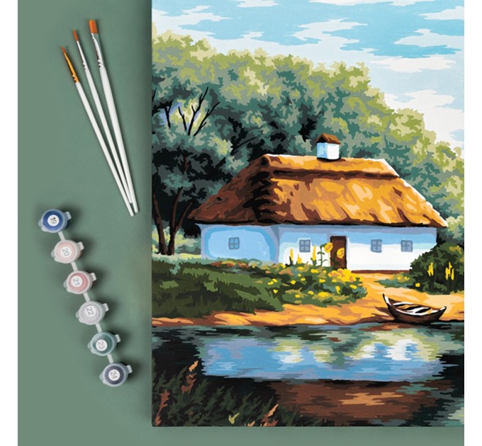 Картина по номерам Фрея «Утро в деревне», 40x50 см, холст PNB/PL-064