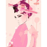 Картина по номерам Фрея «Девушка из Киото», 40x30 см, холст PNB/C3 №29