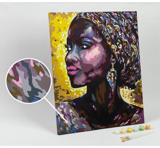 Картина по номерам Фрея «Африканская принцесса», 50х40 см, холст на подрамнике PNB/PL-108