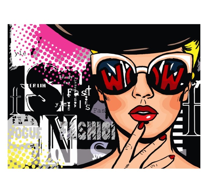 Картина по номерам с акриловыми красками «WOW. FASHION», 30х40 см, на холсте КХ_44125