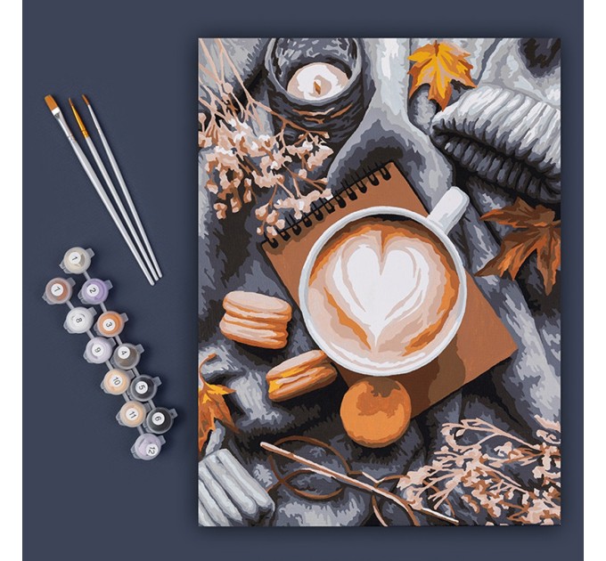 Картина по номерам Фрея «За чашкой какао», 40х30 см, холст PNB/PM-154