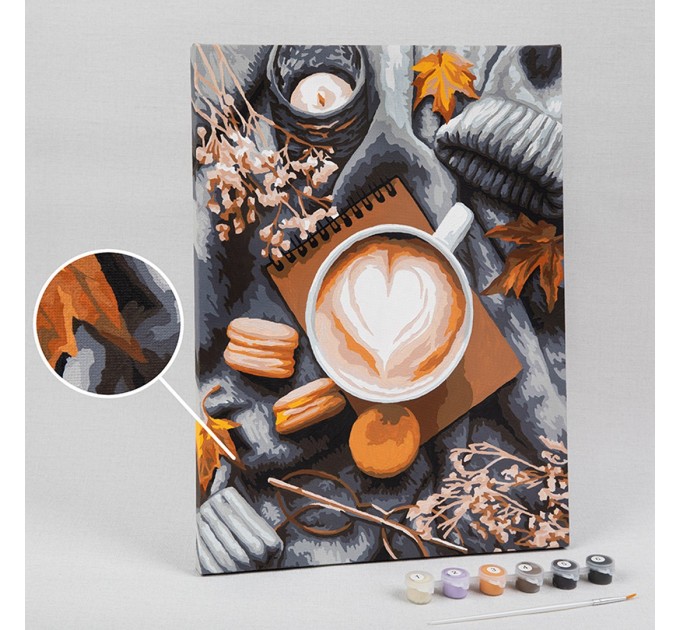 Картина по номерам Фрея «За чашкой какао», 40х30 см, холст PNB/PM-154