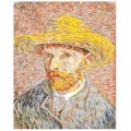 Картина по номерам Фрея «Винсент ван Гог, Автопортрет в соломенной шляпе», 50х40 см MET-PNB/PL-005