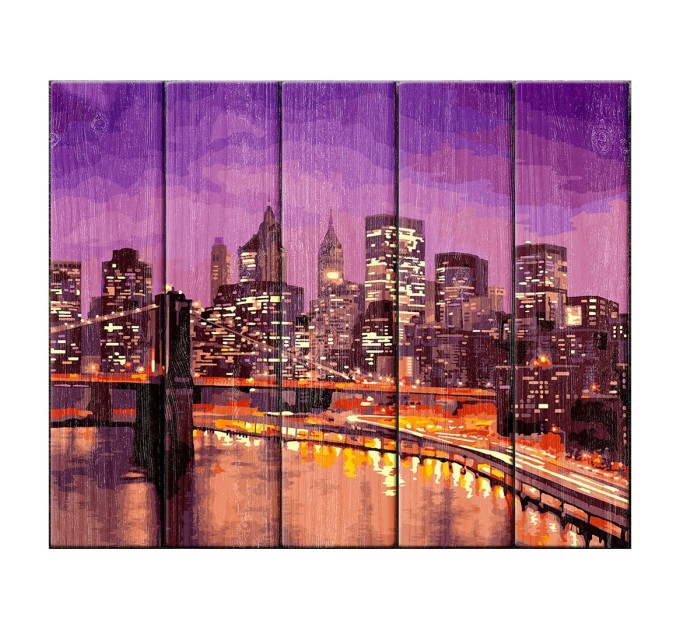 Картина по номерам (по дереву) Фрея «Нью-Йорк», 40х50 см PKW-1 47