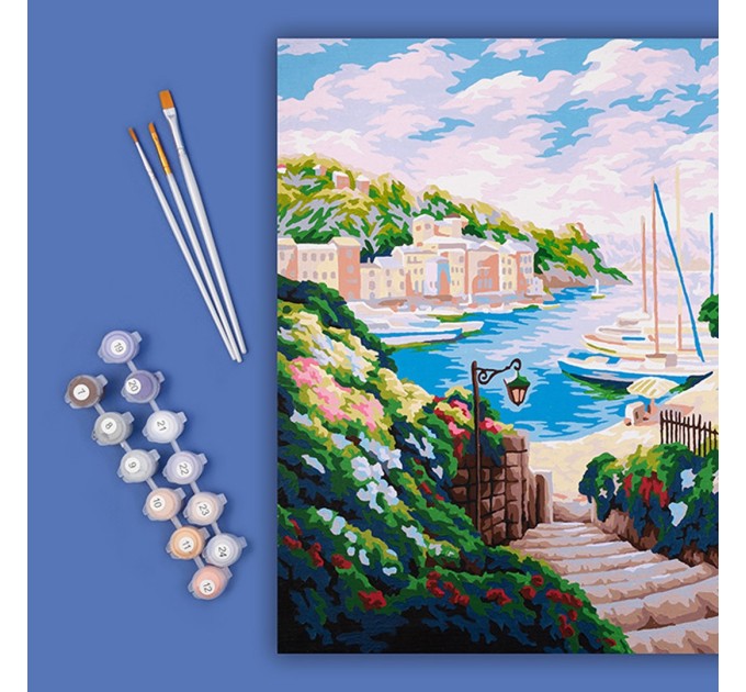 Картина по номерам Фрея «Лазурное побережье», 40x50 см, холст PNB/PL-030