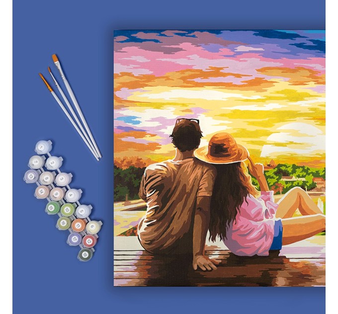 Картина по номерам Фрея «Романтика в Париже», 40х50 см, холст PNB/PL-142