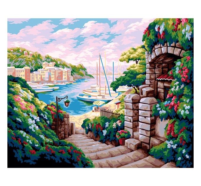 Картина по номерам Фрея «Лазурное побережье», 40x50 см, холст PNB/PL-030