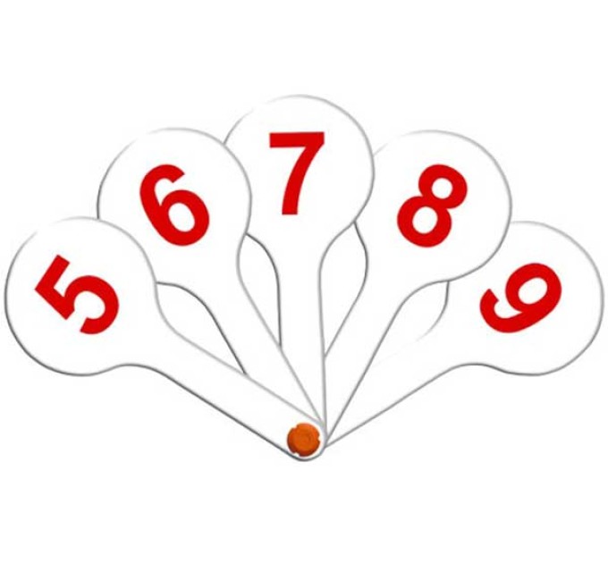 Веер цифр, от 0 до 9 10вк