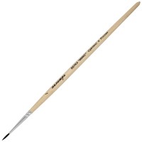 Кисть Белка круглая № 1, короткая, «Микс» пЖА1-01,00Б