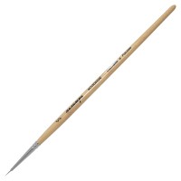 Кисть КОЛОНОК, круглая, № 00, короткая пжк1-00,50Б