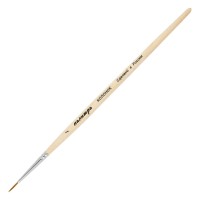 Кисть КОЛОНОК круглая № 1 короткая пжк1-01,00Б